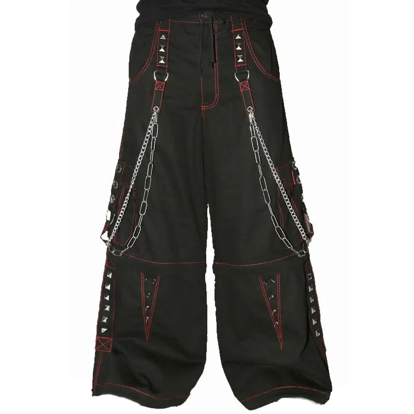 Gothic Extreme Bondage Skater Gothic Punk Rocker Cyber Goth Steampunk Biker Emo Black Dagger Trouser Pant Shorts Unisex