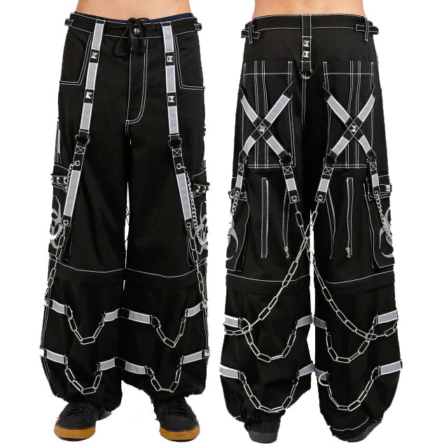 Prime Quality Men Gothic Bondage Reflective Men Street Walker Pant Alternative Punk Rock Emo Trouser Pant Shorts Unisex