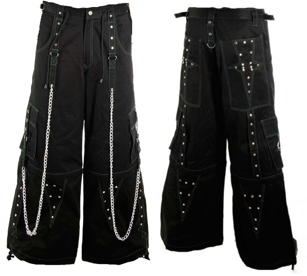 Gothic Men Gothic Cool Cyber Bondage Baggy Pants Unisex