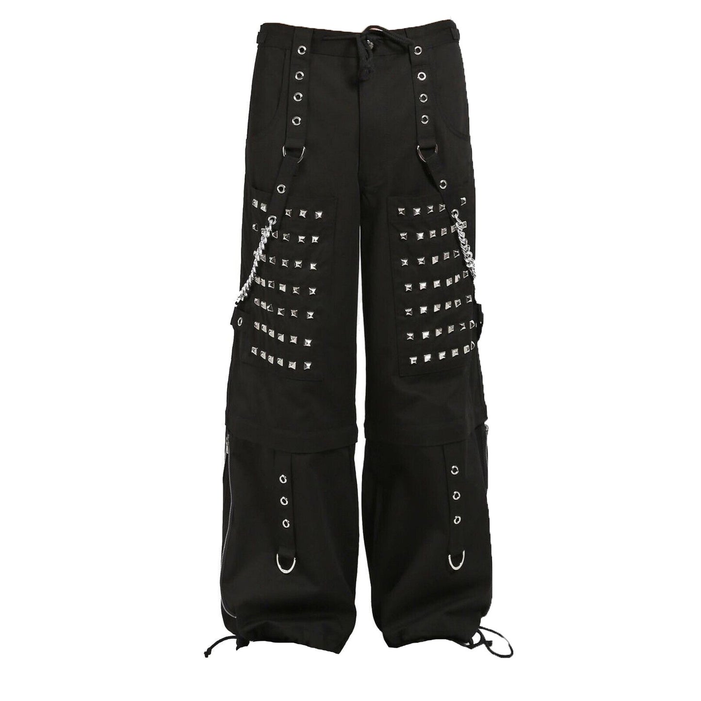 Gothic Men Black Goth Monster Studs Goth Punk Rock Pants Unisex