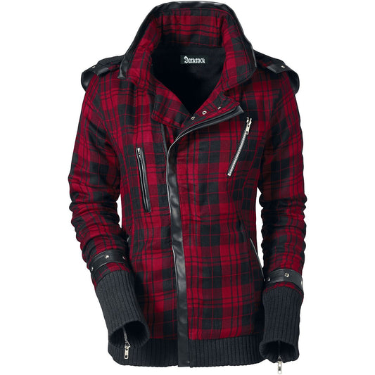 Gothic Z Jacket Winter Seasons Jacket Black Red