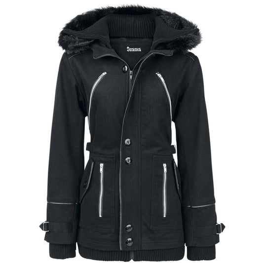 Gothic Chase Coat Winter Jacket black