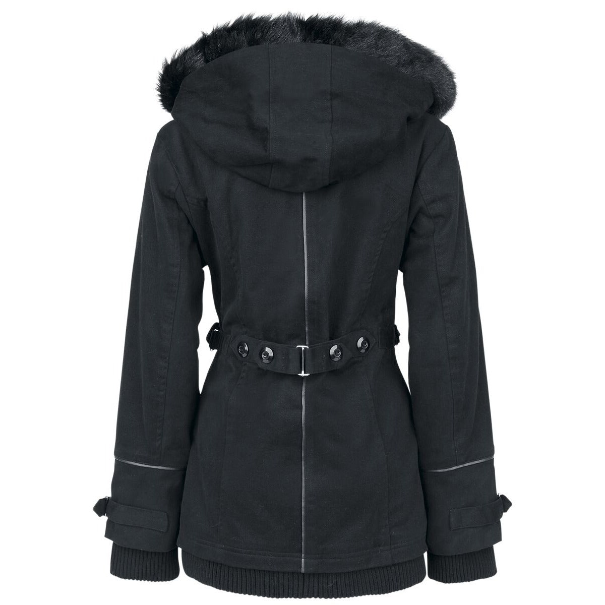 Gothic Chase Coat Winter Jacket black