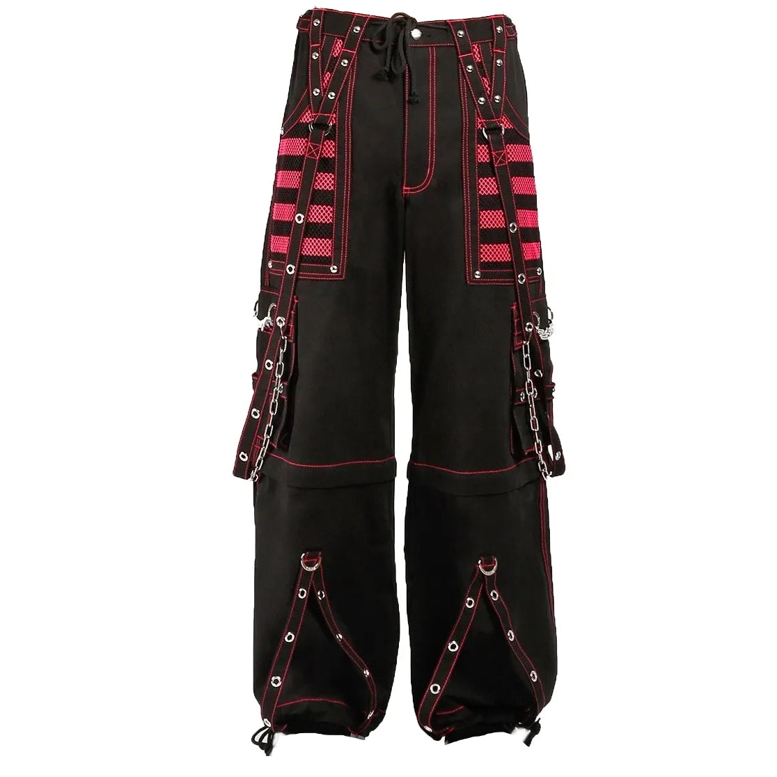 Gothic Extreme Bondage Skater Gothic Punk Rocker Cyber Goth Steampunk Biker Pant Unisex