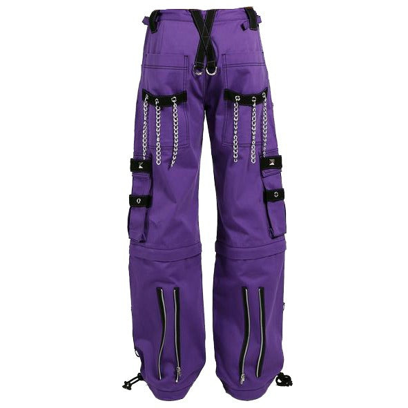 Gothic Bondage Handmade Men Pant Alternative Punk Rock Transformer Trouser Purple Baggy Unisex