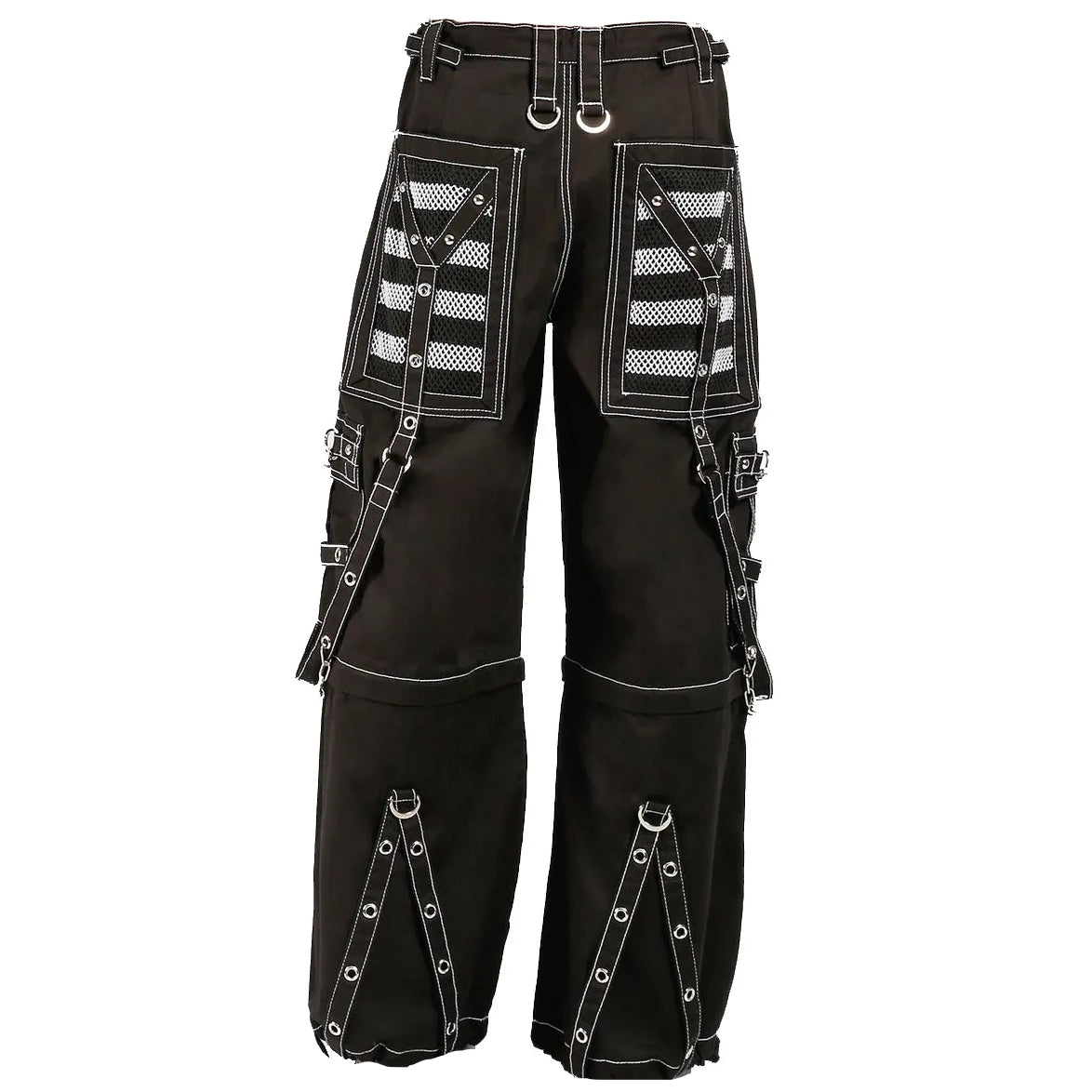 Gothic Extreme Bondage Skater Gothic Punk Rocker Cyber Goth Steampunk Biker Pant Unisex