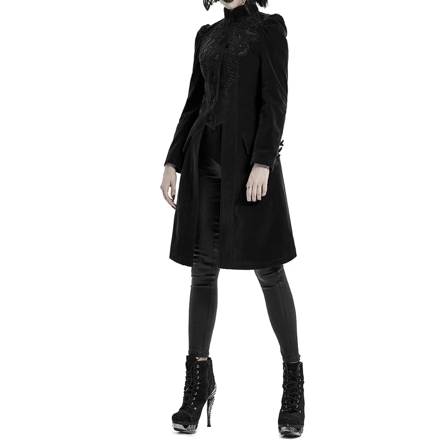 Womens Vespertine Mid Length Coat Black