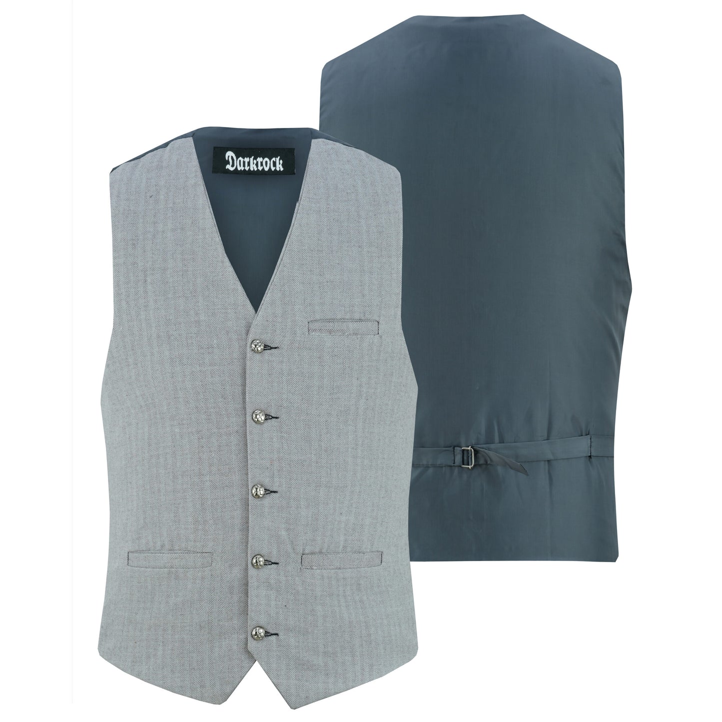 Men Herringbone Wool Blend Tweed Vest Premium Grey Waistcoat Suit Vest V Neck Slim Fit Waistcoat