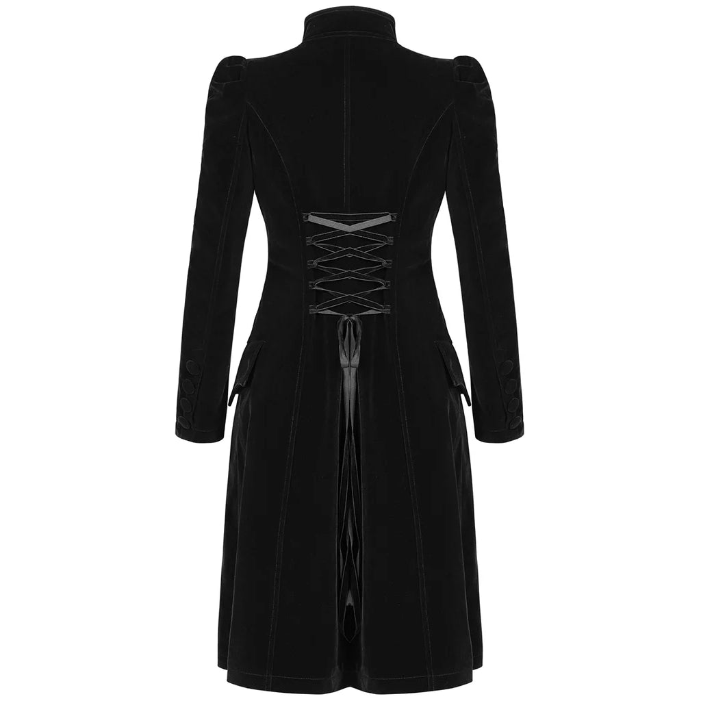 Womens Vespertine Mid Length Coat Black