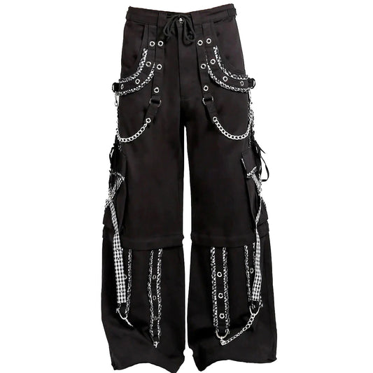 Gothic Mens Peep Dark Street Pant White