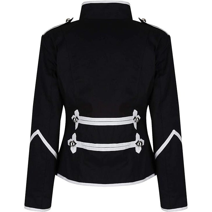 Women’s Black Silver Parade Ladies Jacket