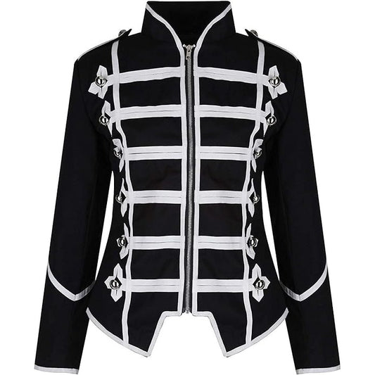 Women’s Black Silver Parade Ladies Jacket