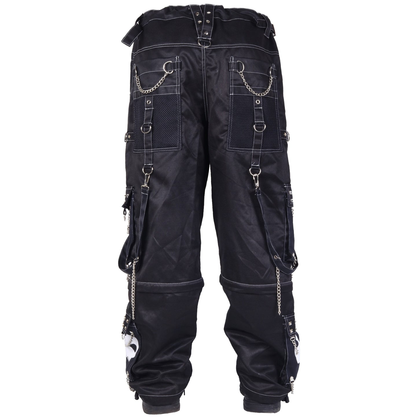 Gothic Bondage Black Big Skull Men Pant Alternative Punk Rock Emo Trouser Pant Shorts Unisex