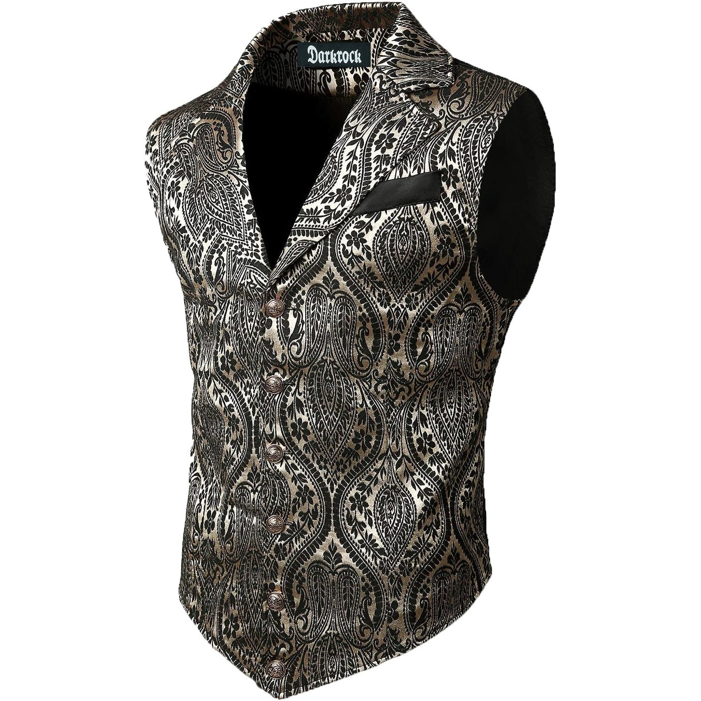 Gothic Men’s Victorian Suit Vest Steampunk Waistcoat