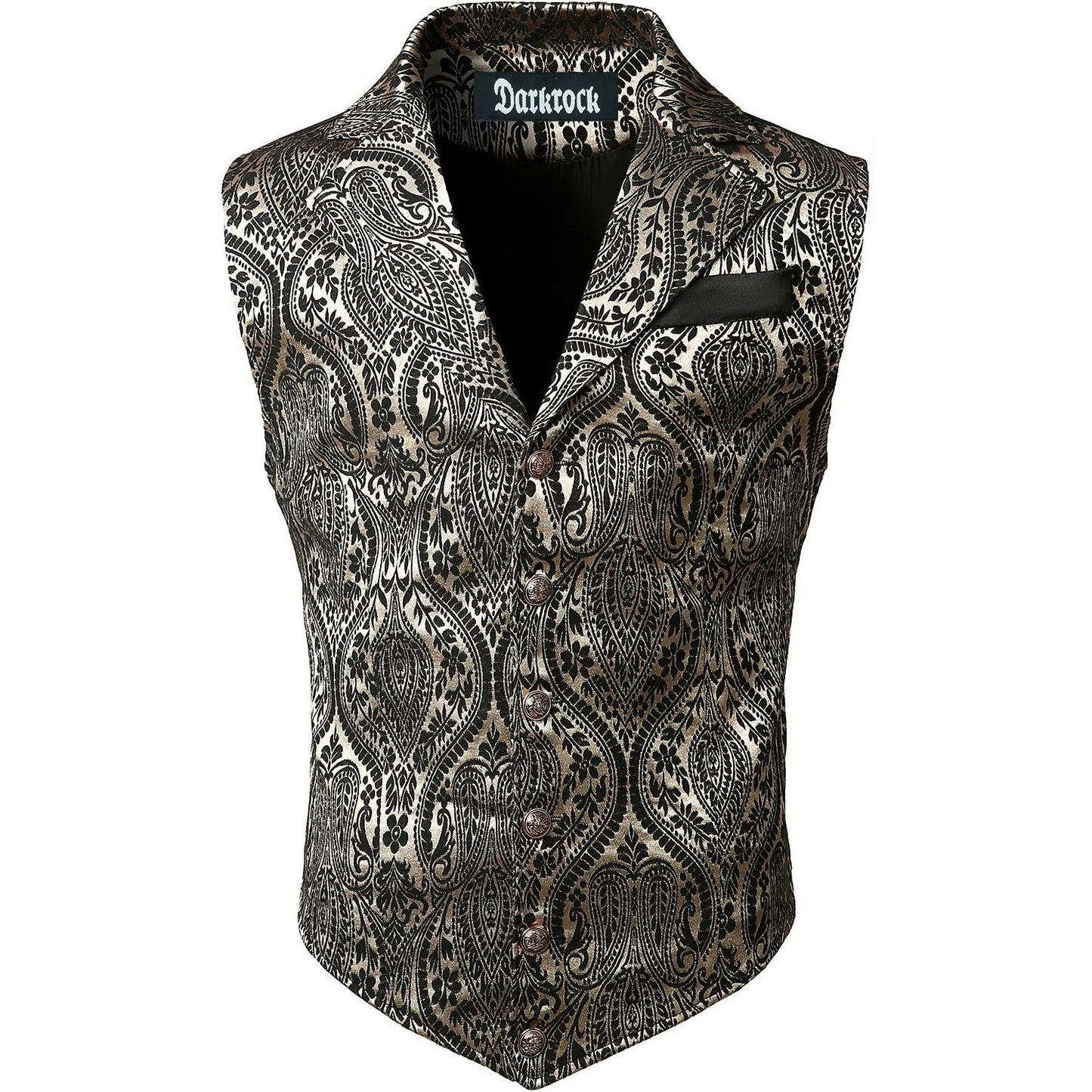 Gothic Men’s Victorian Suit Vest Steampunk Waistcoat