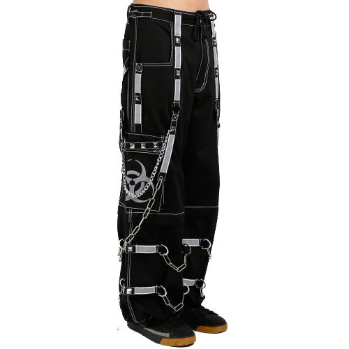 Prime Quality Men Gothic Bondage Reflective Men Street Walker Pant Alternative Punk Rock Emo Trouser Pant Shorts Unisex