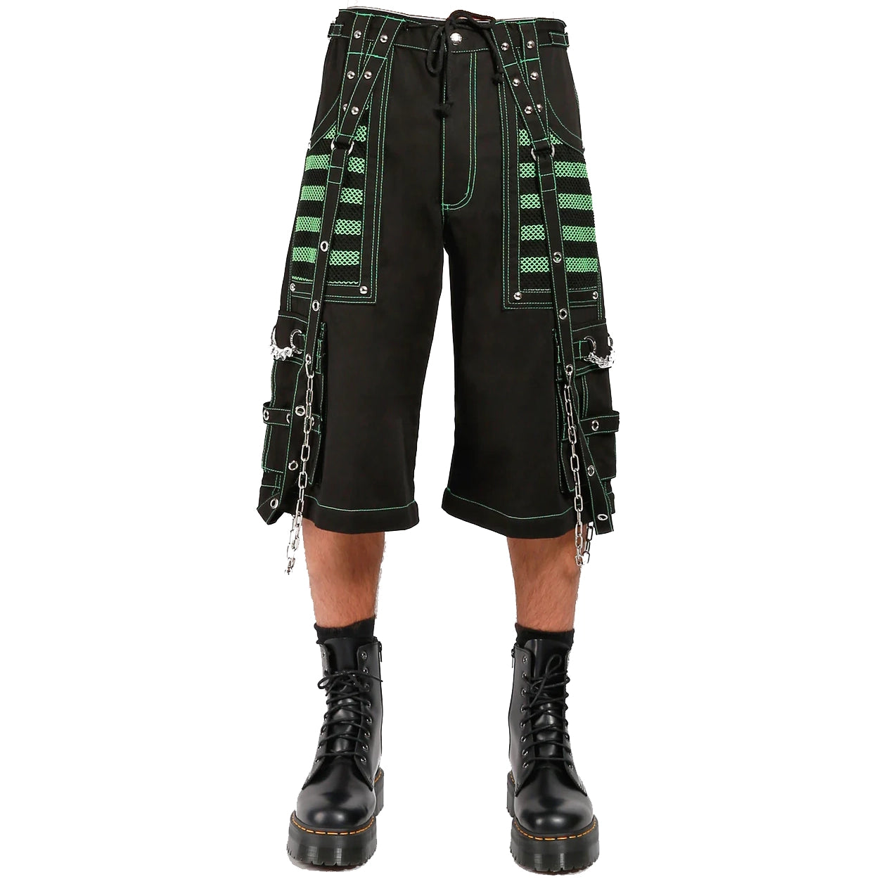 Gothic Extreme Bondage Skater Gothic Punk Rocker Cyber Goth Steampunk Biker Pants Unisex