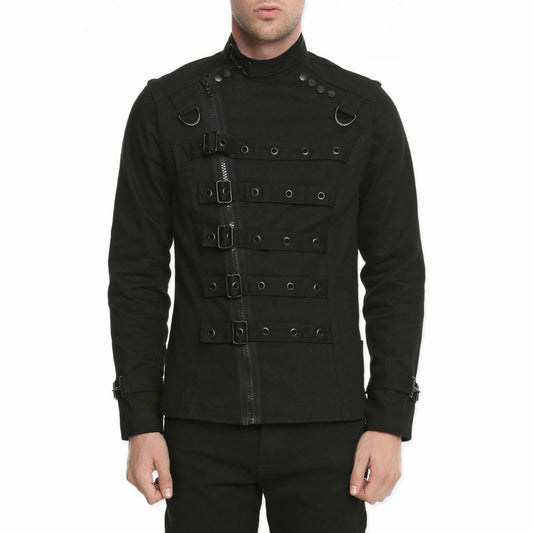 Goth Punk Bullet Bondage Psycho Band Heavy Metal Jacket Coat