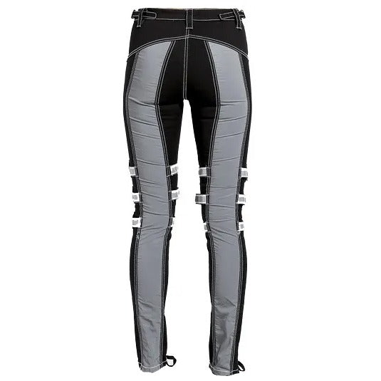 Prime Quality Gothic Bondage Reflective Men Pant Alternative Punk Rock Emo Trouser Pant Emo Unisex