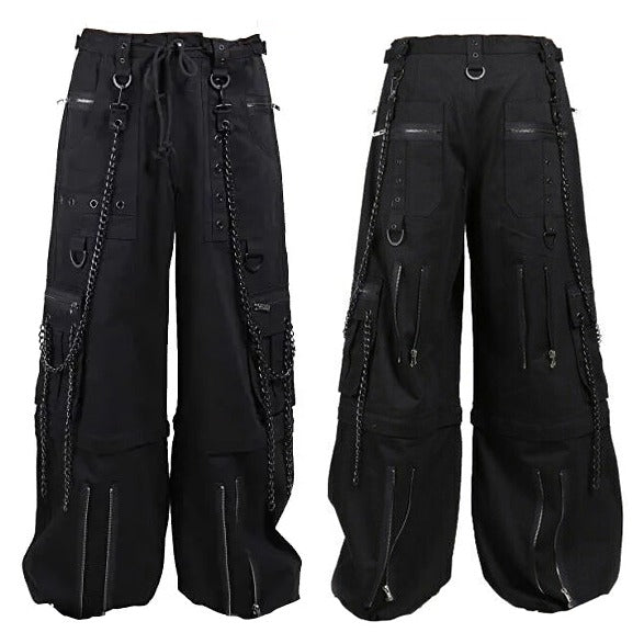 Gothic Bondage Rocker Men Pant Alternative Punk Rock Emo Trouser Pant Shorts Unisex