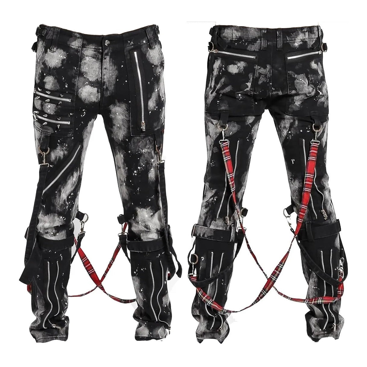 Prime Quality Handmade Men Gothic Bondage Day Walker Pant Alternative Punk Rock Bleach Emo Pants Unisex