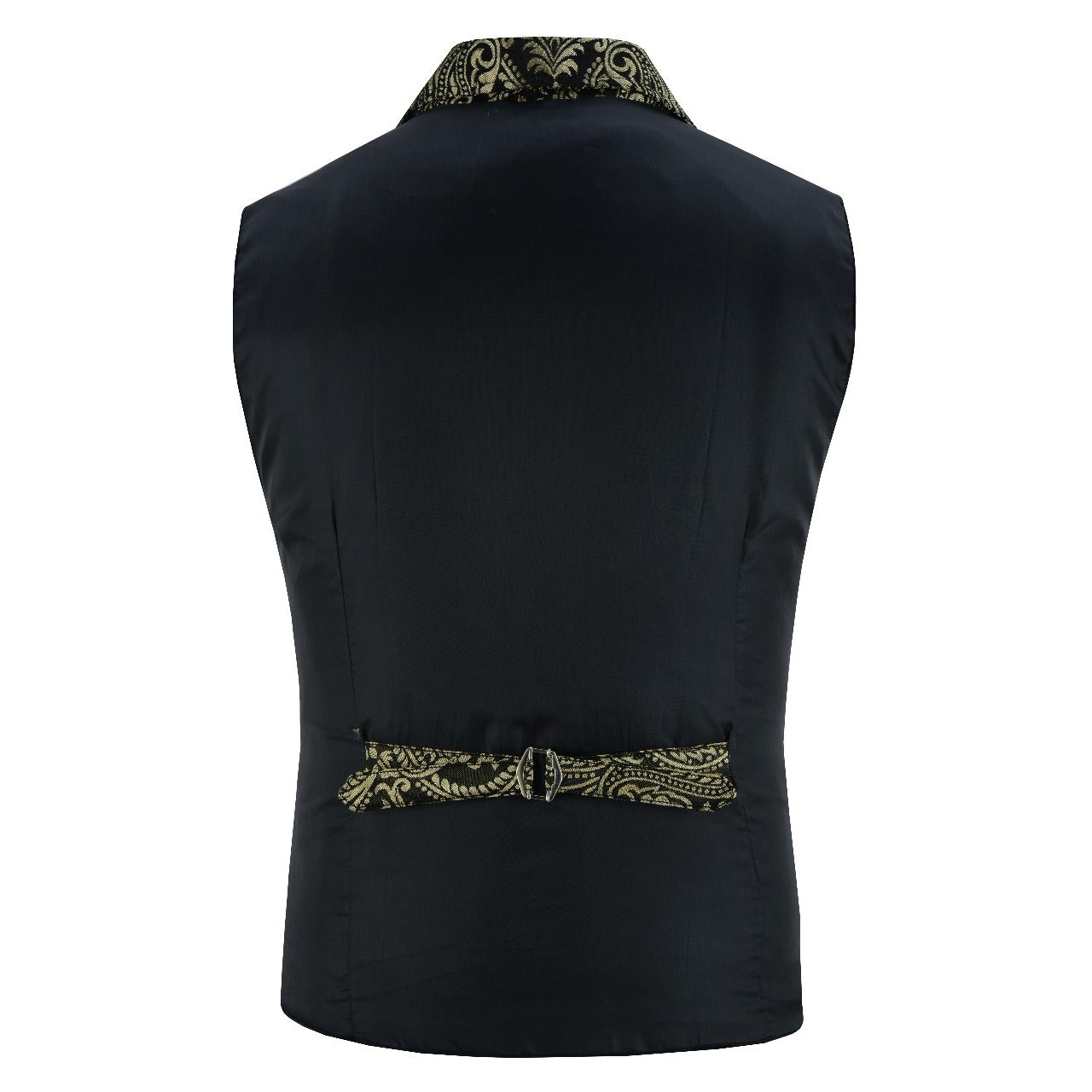 Handmade Gold Men’s Victorian Suit Gentleman Vest Steampunk Gothic Waistcoat