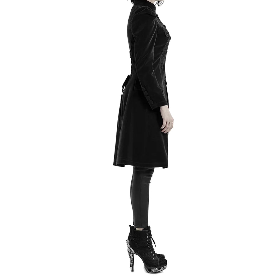 Womens Vespertine Mid Length Coat Black