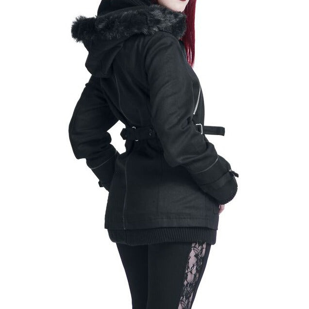 Gothic Chase Coat Winter Jacket black