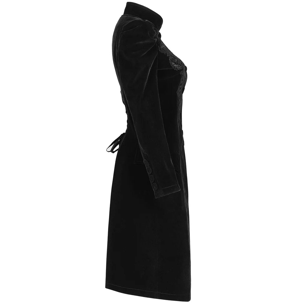 Womens Vespertine Mid Length Coat Black