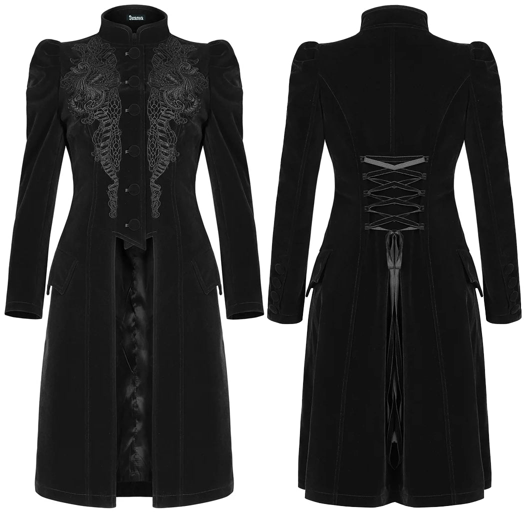 Womens Vespertine Mid Length Coat Black