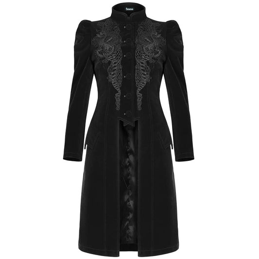 Womens Vespertine Mid Length Coat Black