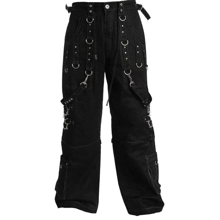 Gothic Men Gothic Paimon Bondage Pants Unisex