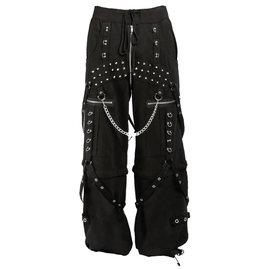 Gothic Mens Trip Pant Bondage Cyber Trip Pant Chain Techno Rock Punk Shorts Unisex